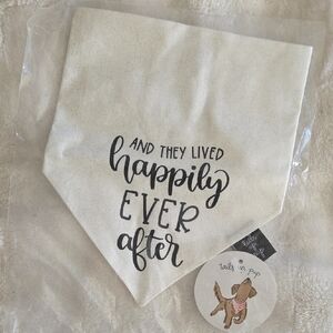 Francesca's Collections Sparkling White Dog Bandana